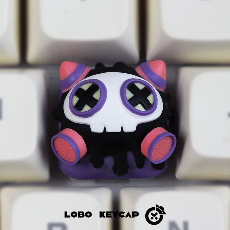 Keycap Artisan Kuromi Melody 3D - Vue 8