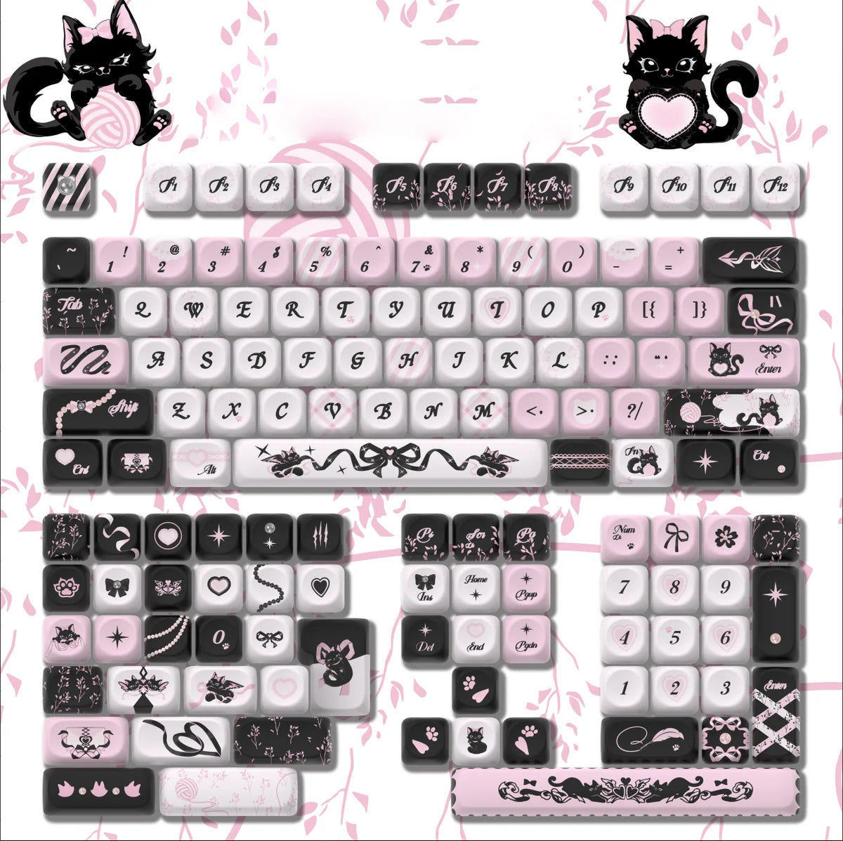 Keycaps Gothic Katzen