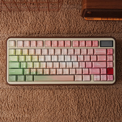 Keycaps AZERTY Dégradé - Vue de côté
