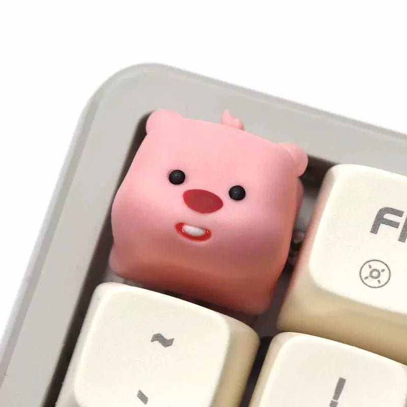 Keycap Artisan Castor 3D - Vue de dessus