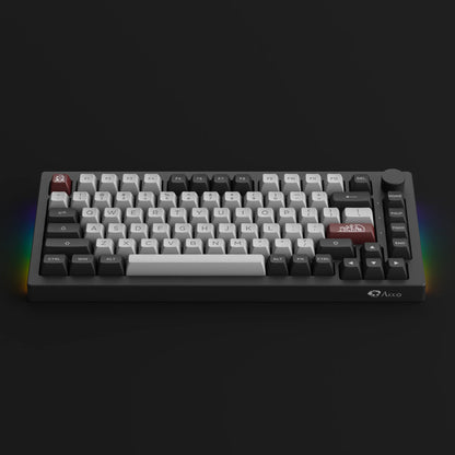Akko 5075B Plus Dracula Castle 75% Teclado mecánico para jugar 3/5 pines Hot Swap tres modos RGB 2,4 GHz inalámbrico/USB tipo C/BT 5,0