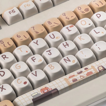 AZERTY Keycaps Red Panda Cafe
