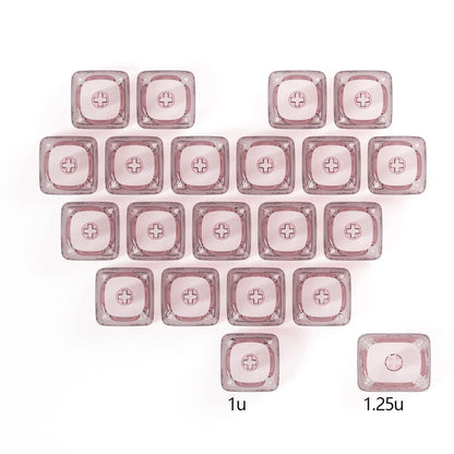 Keycaps Transparents 21 Touches