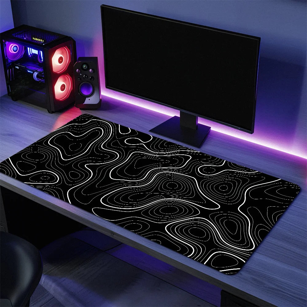 Tapis de Souris Carte Topographique - Vue de dos