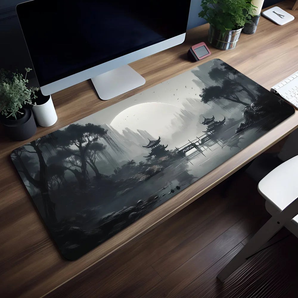 Tapis de Souris Coucher de Soleil Montagne - Vue principale