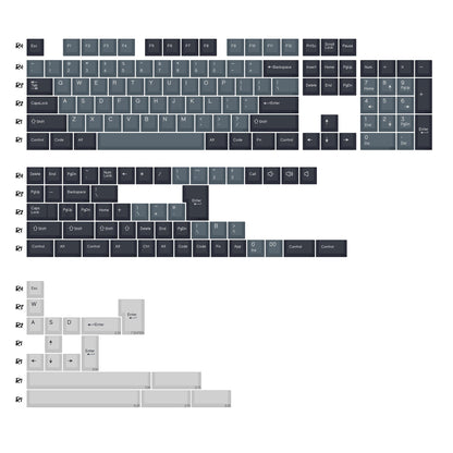 Keycaps Gris Ardoise - planche de kitting