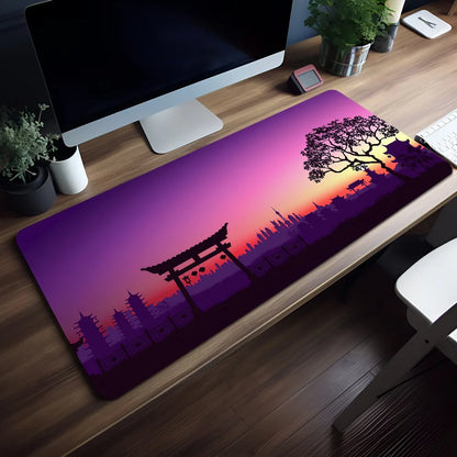 Tapis de Souris Coucher de Soleil Montagne - Vue principale
