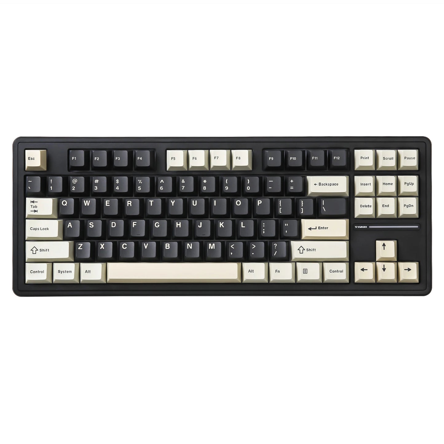 Clavier custom YZ87 TKL variante noir