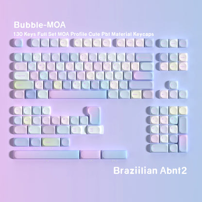 Pastel Bubbles AZERTY/QWERTY Keycaps