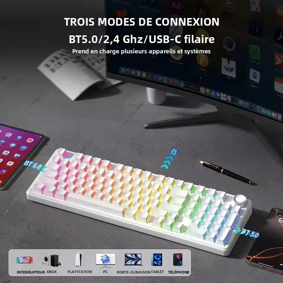 Clavier mécanique AULA F99 Pro sans-fil - vue 5