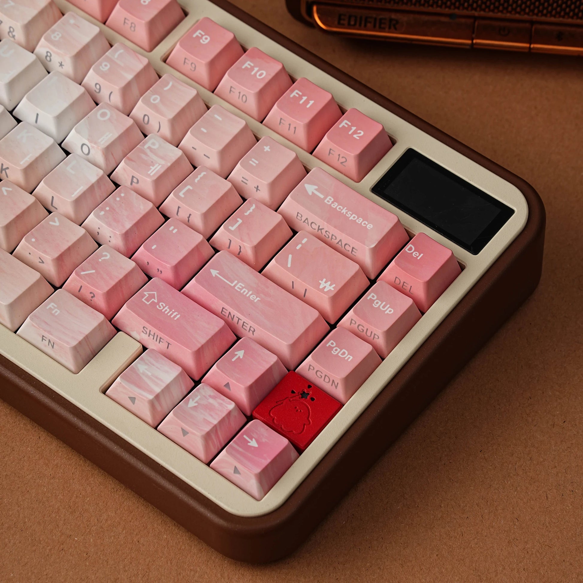 Keycaps AZERTY Dégradé - Vue de dessus