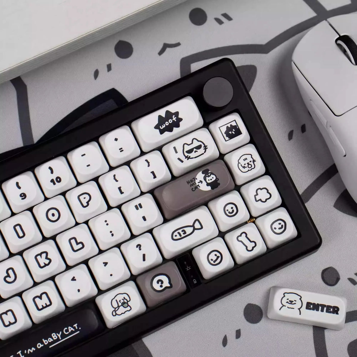 Keycaps Meow & Woof