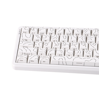 AJAZZ AK680 MAX Blanc ANSI Side-Printed qwerty