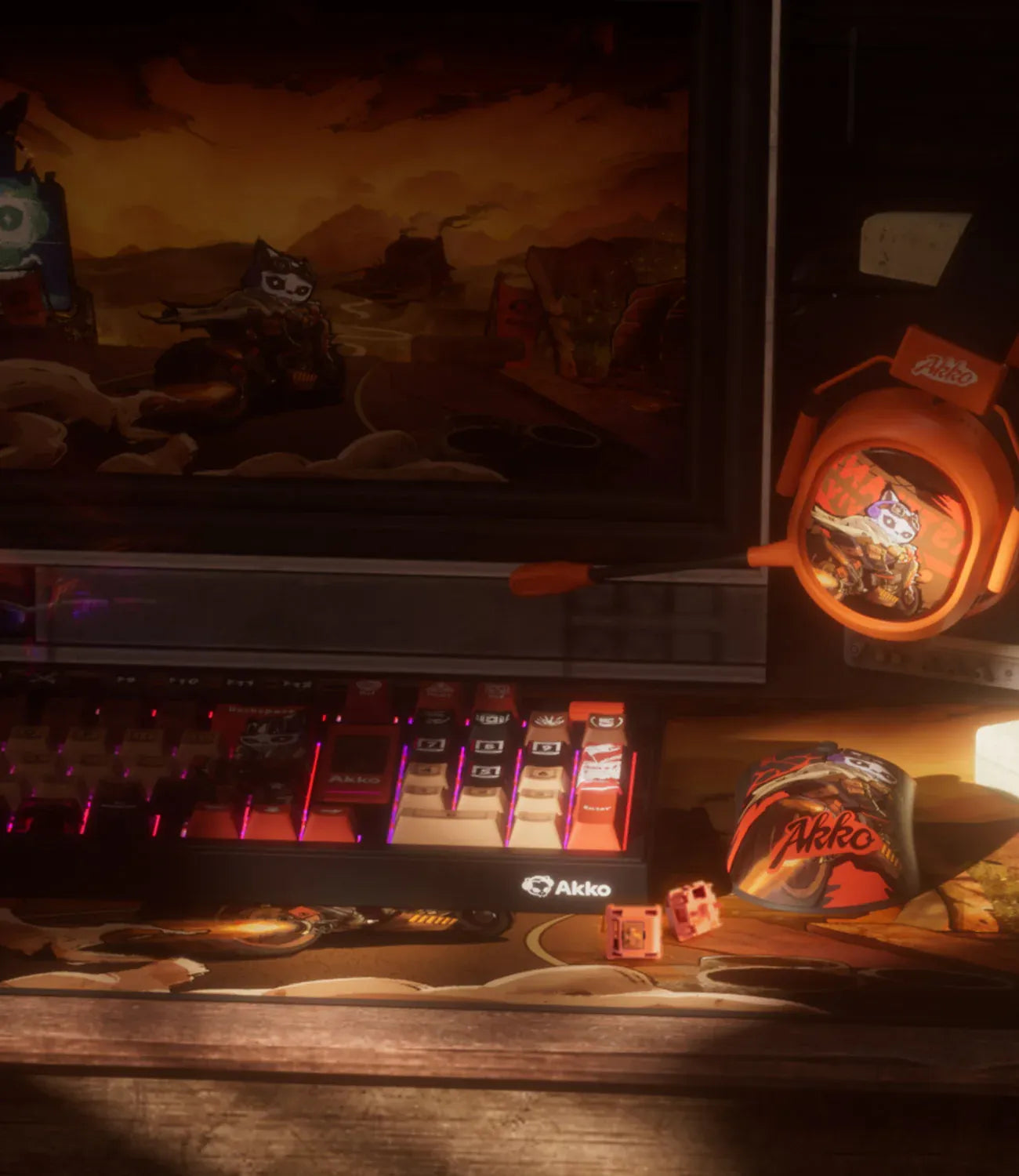 Akko clavier custom orange