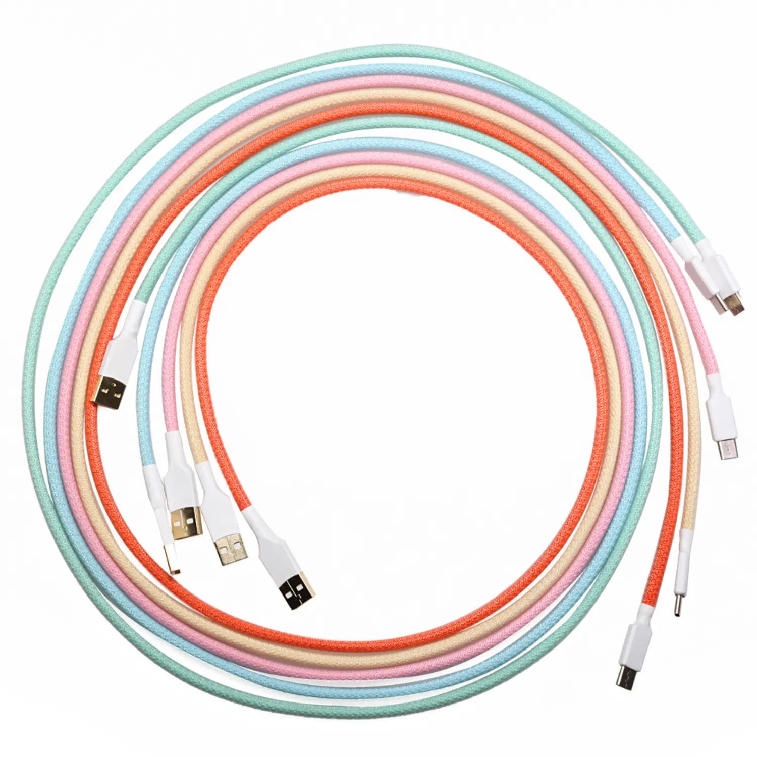 Câble USB Type-C en Nylon à Manches Colorées