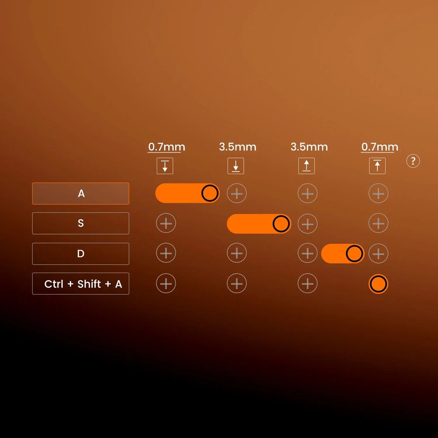 AKKO MOD68 HE Magnétique ISO FR réglage switch