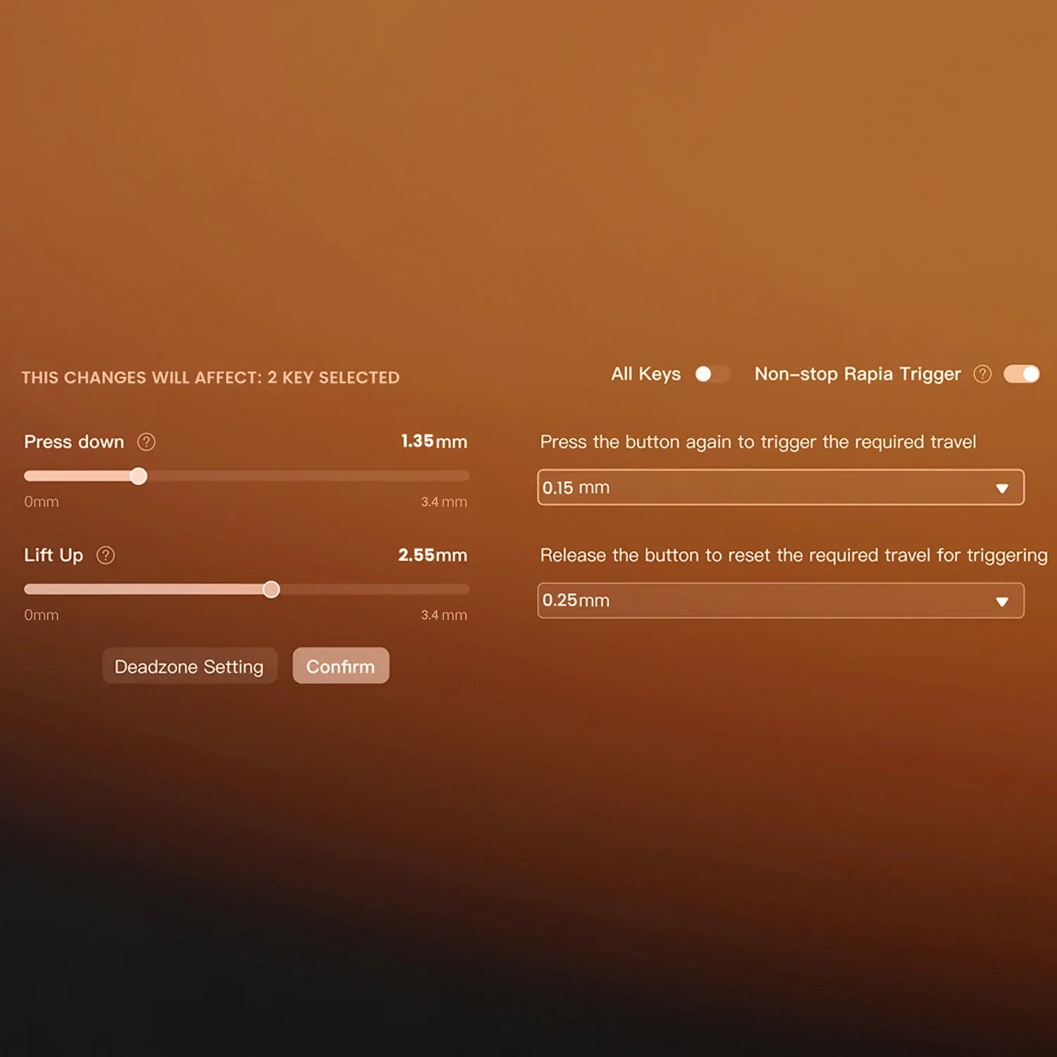 AKKO MOD68 HE Magnétique ISO FR réglage