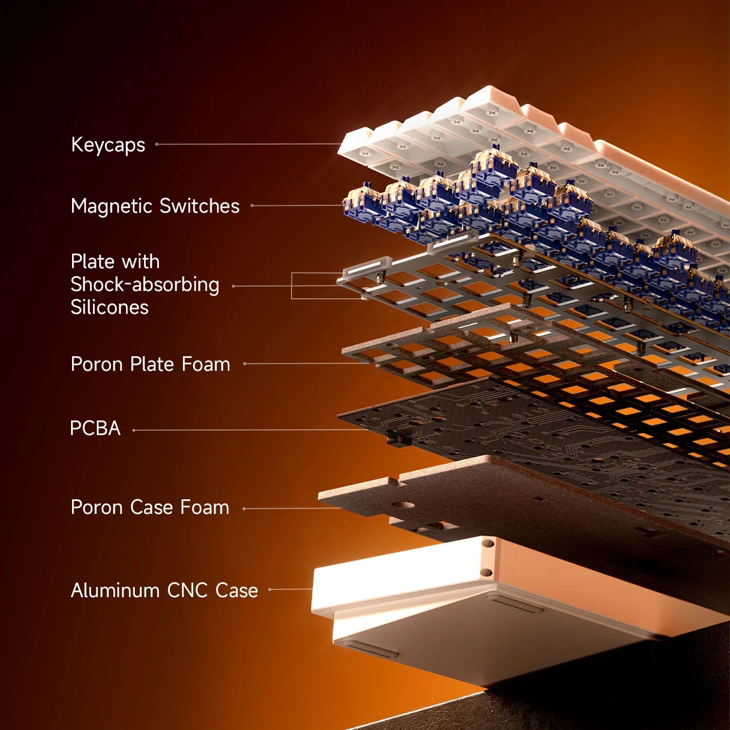 AKKO MOD 68 HE décomposé piece par piece