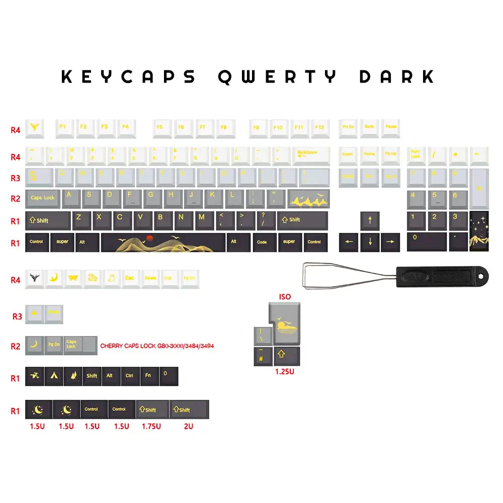 Clavier Dark QWERTY