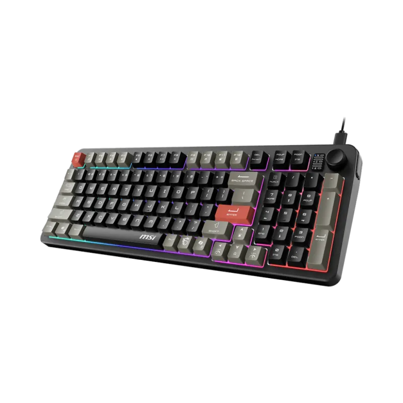 MSI FORGE GK110 AZERTY avec molette de volume et rgb