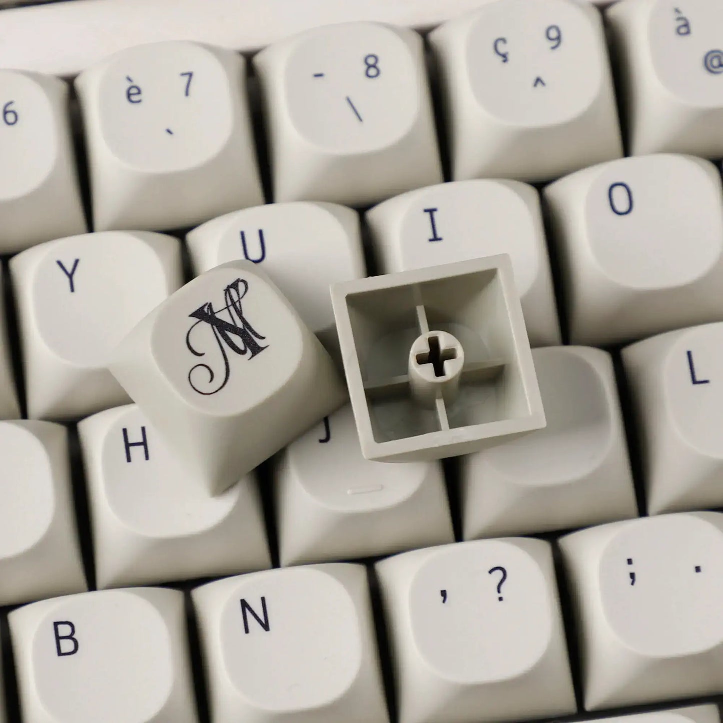 ISO KEYCAPS DE Grau Vintage