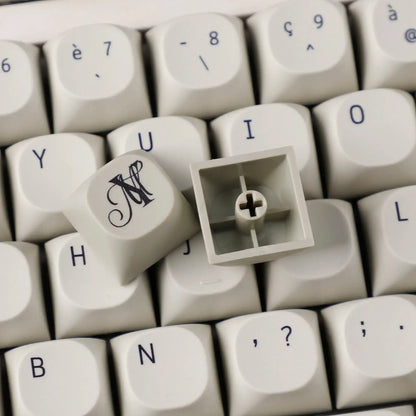ISO KEYCAPS DE Grau Vintage