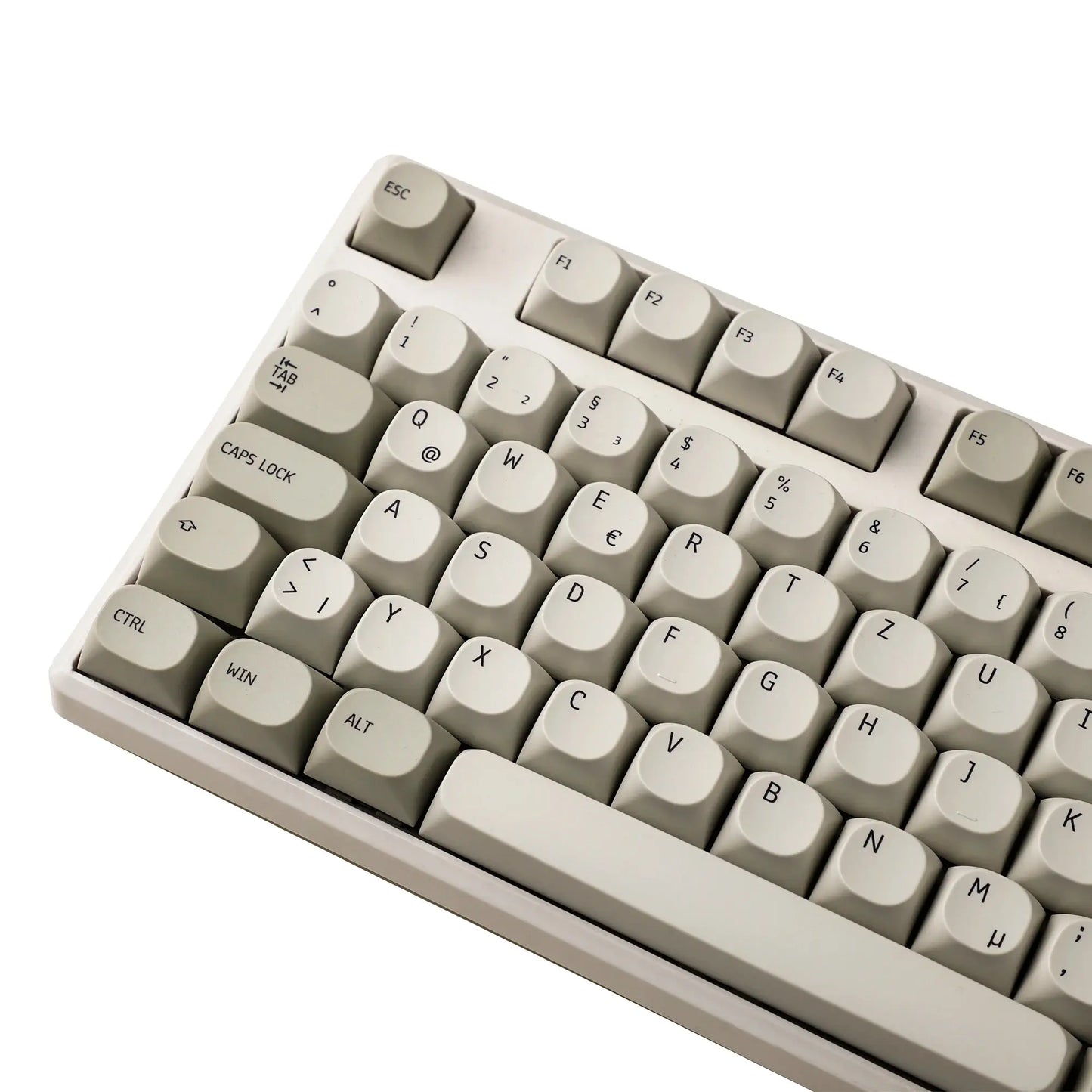 Allemand DE ISO Keycaps Grau Vintage