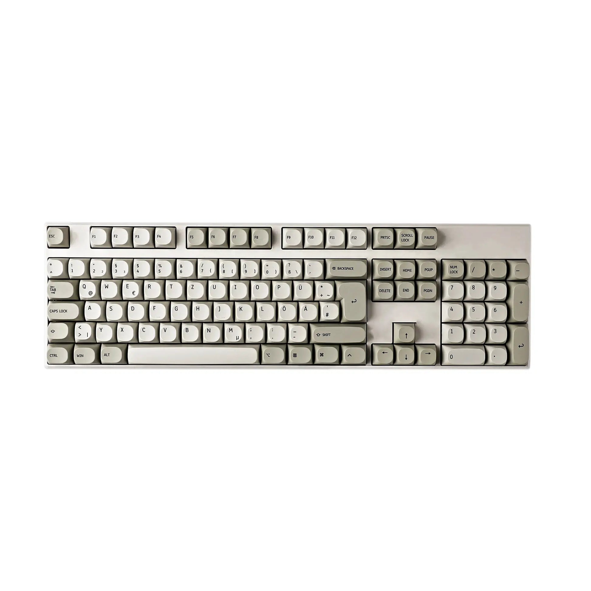 Keycaps ISO DE Uralt Grau