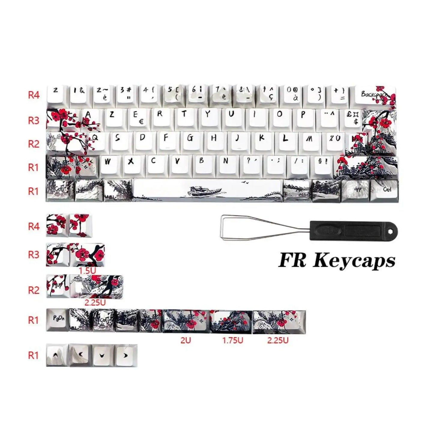 Keycaps Japon AZERTY