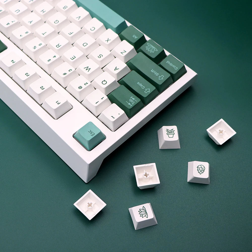Keycaps ISO FR Botanical pour un layout AZERTY - CustomTonClavier.fr