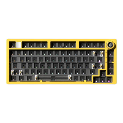 Clavier mécanique LEOBOG Hi75C 75% - châssis aluminium jaune, hot-swap