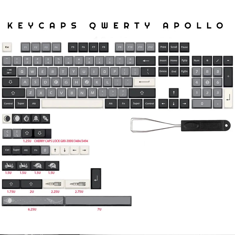 Apollo QWERTY Keycaps