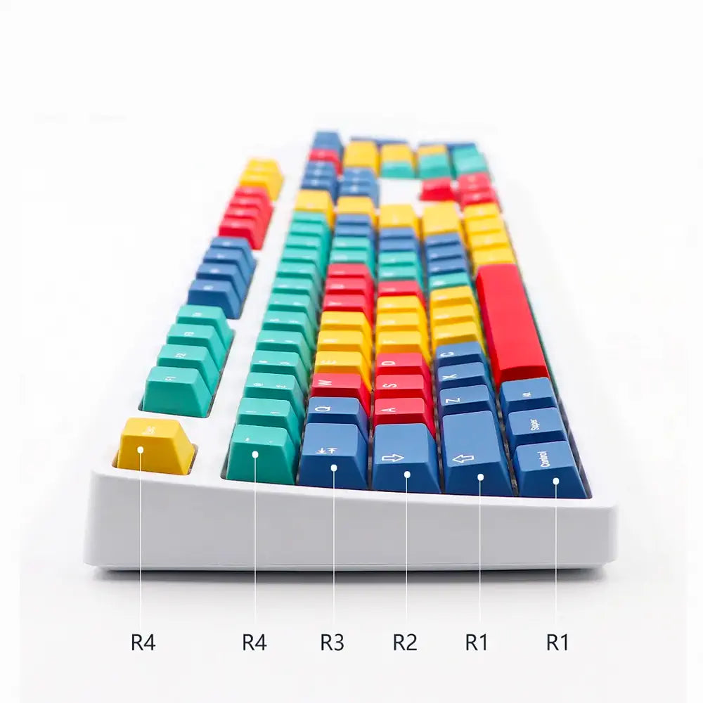 QWERTY Tetris Keycaps