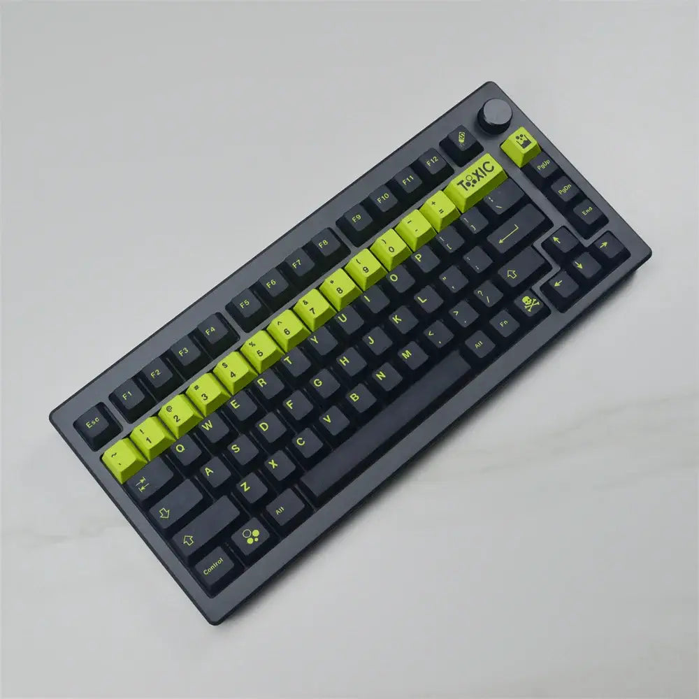 Toxic QWERTY Keycaps