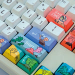 Keycaps QWERTY Cartoon - Vignette | CustomTonClavier.fr